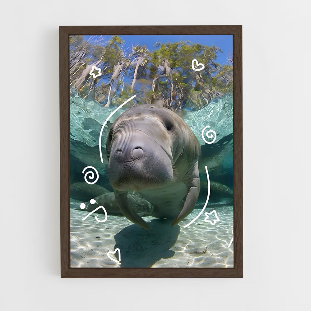 ap-manatee-4 cadre Bois foncé
