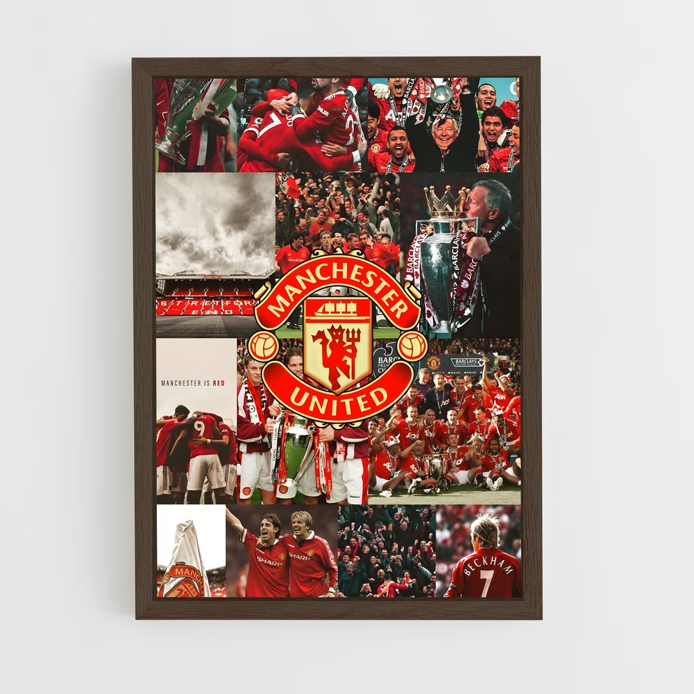ap-manchester united fc-4 cadre Bois foncé