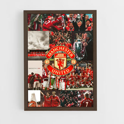 ap-manchester united fc-4 cadre Bois foncé