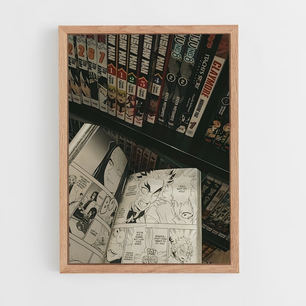 ap-manga reader-3 cadre Bois clair