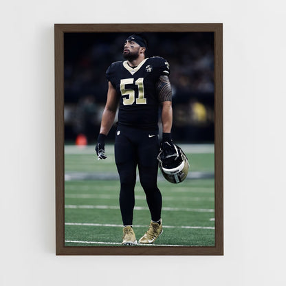 ap-manti te'o-1 cadre Bois foncé