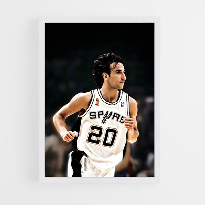 ap-manu ginobili-1 cadre Blanc