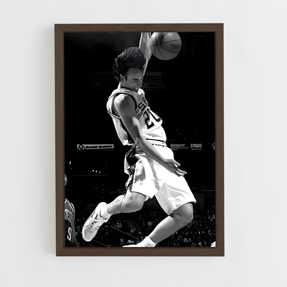 ap-manu ginobili-3 cadre Bois foncé