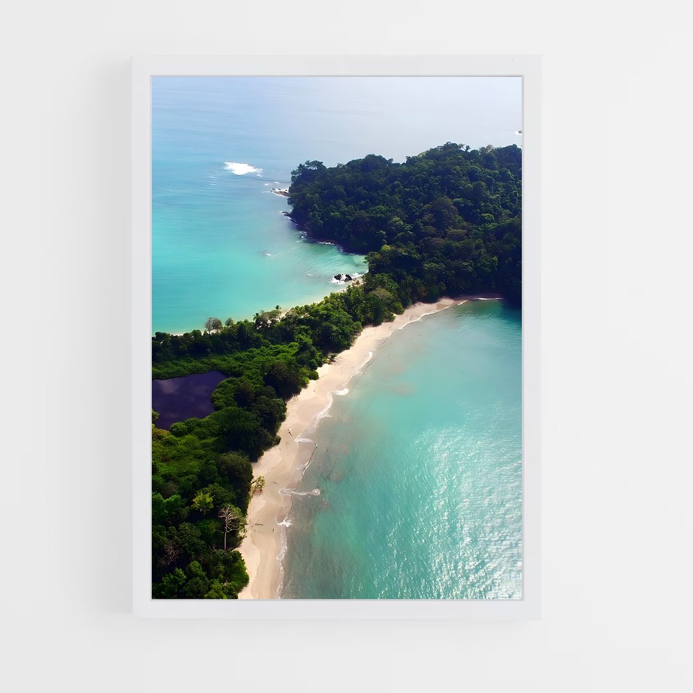 ap-manuel antonio beach-2 cadre Blanc