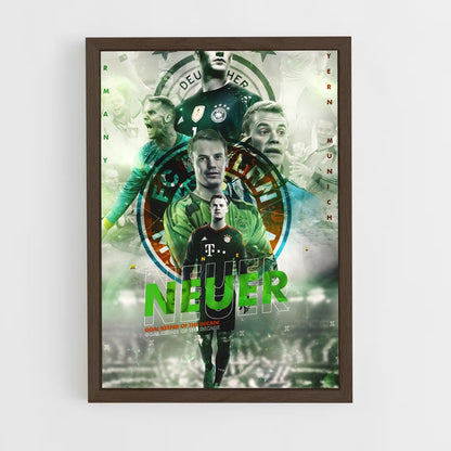 ap-manuel neuer-3 cadre Bois foncé