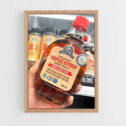 ap-maple syrup-4 cadre Bois clair