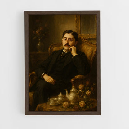 ap-marcel proust-1 cadre Bois foncé