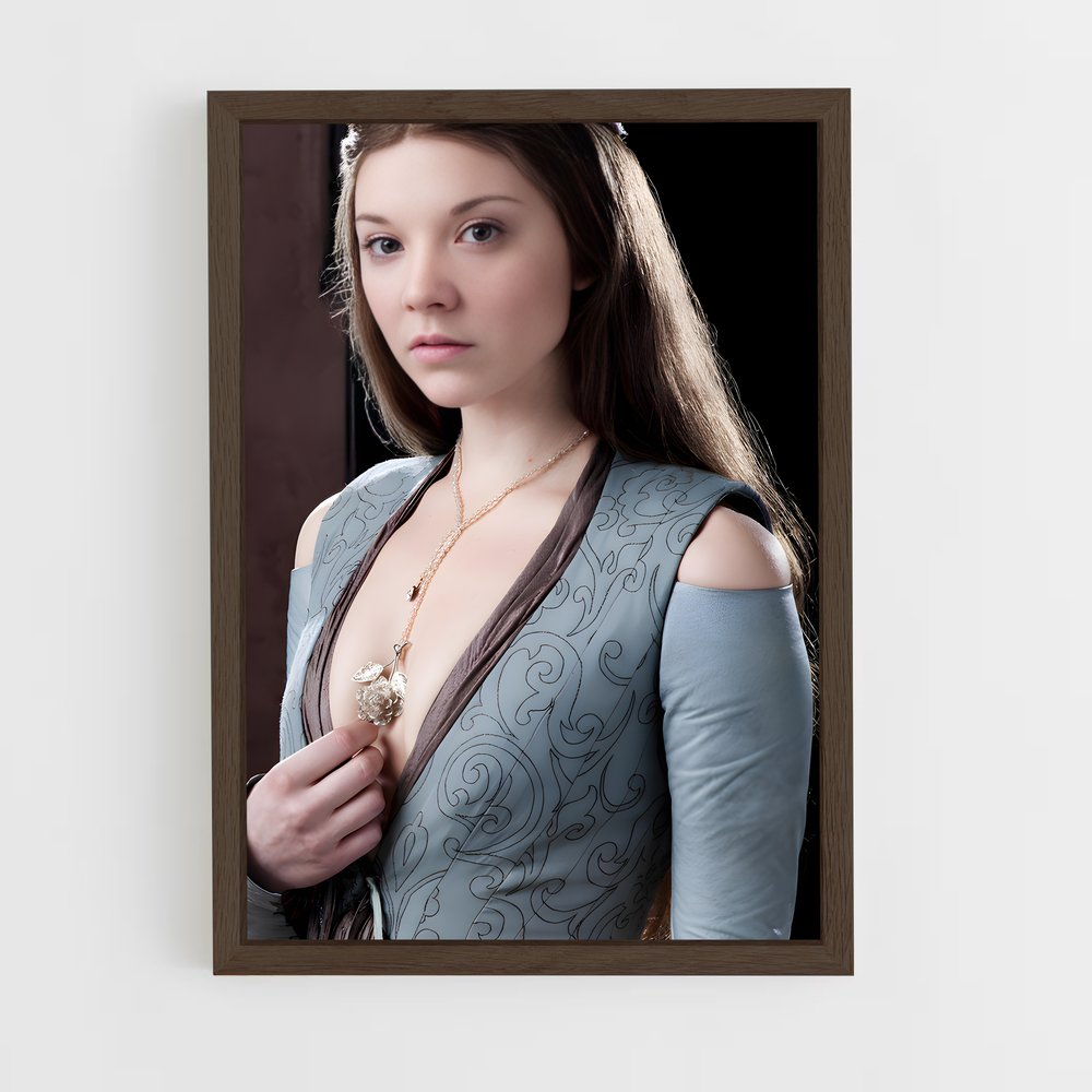 ap-margaery tyrell-10 cadre Bois foncé