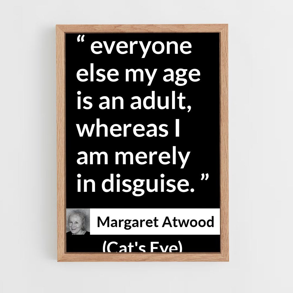ap-margaret atwood-8 cadre Bois clair
