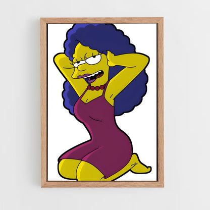 ap-marge simpson-1 cadre Bois clair