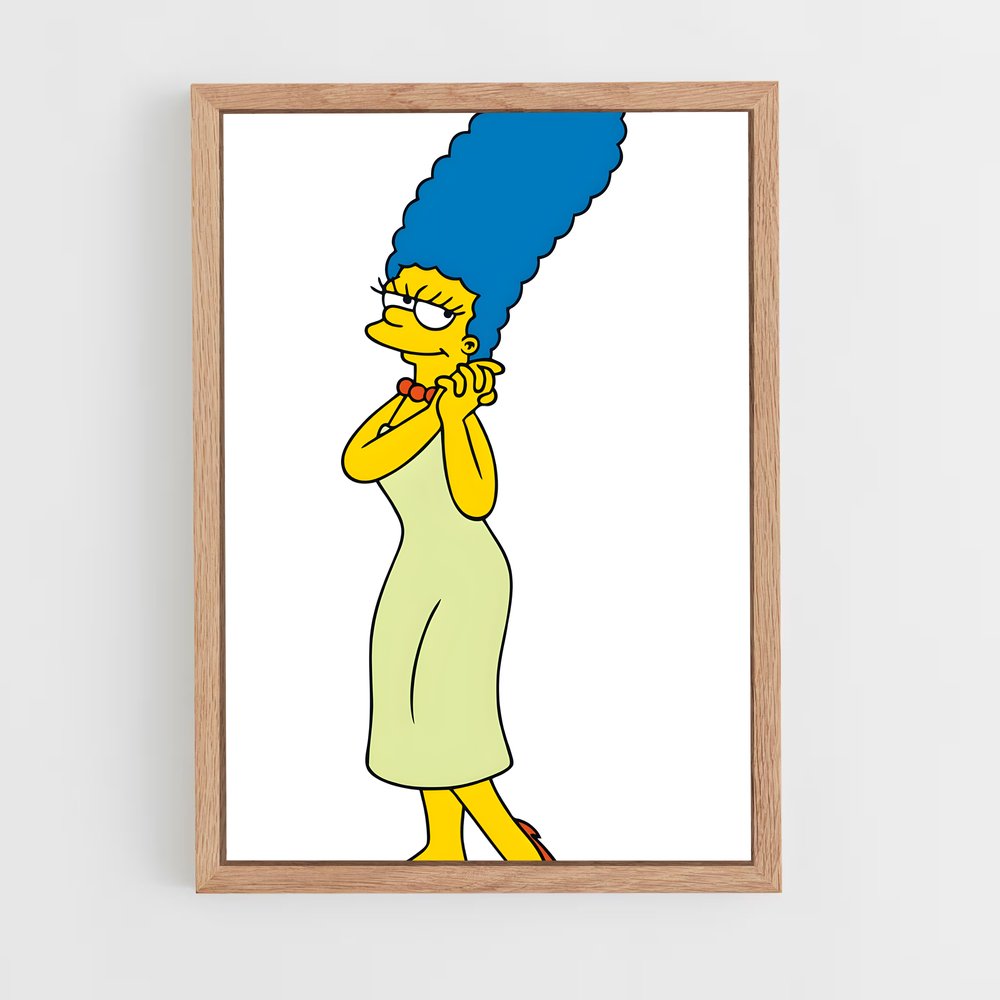 ap-marge simpson-2 cadre Bois clair