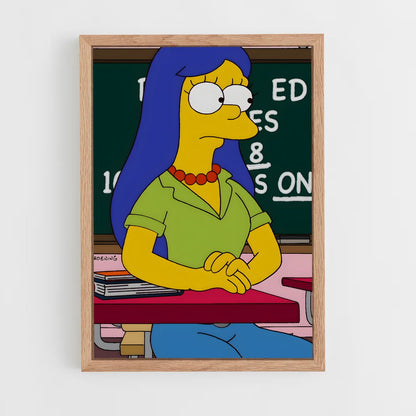 ap-marge simpson-3 cadre Bois clair