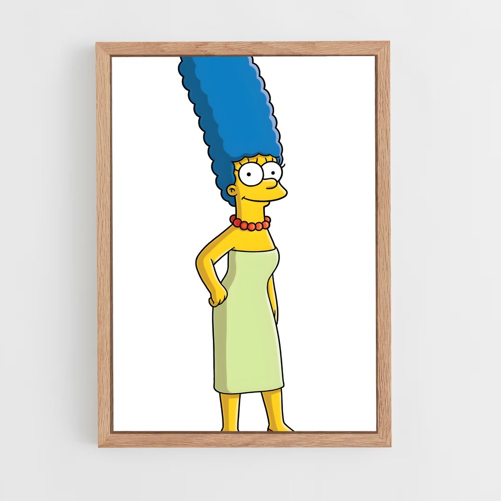 ap-marge simpson-5 cadre Bois clair