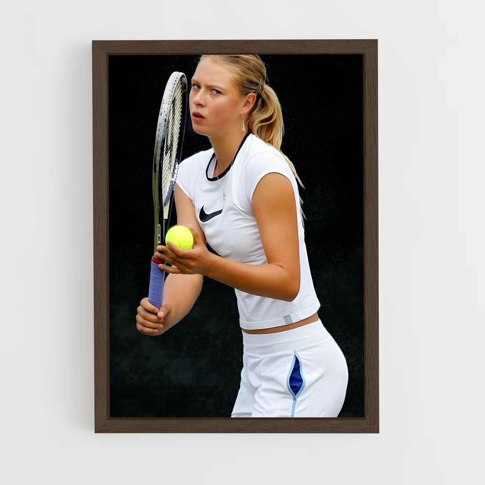 ap-maria sharapova-2 cadre Bois foncé