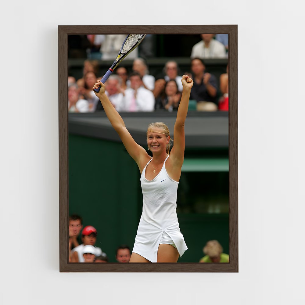 ap-maria sharapova-3 cadre Bois foncé