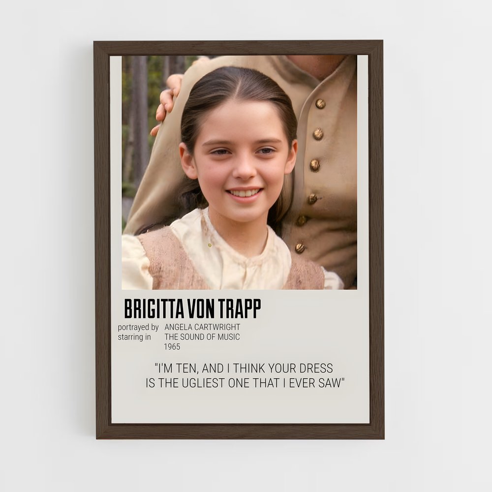 ap-maria von trapp-3 cadre Bois foncé