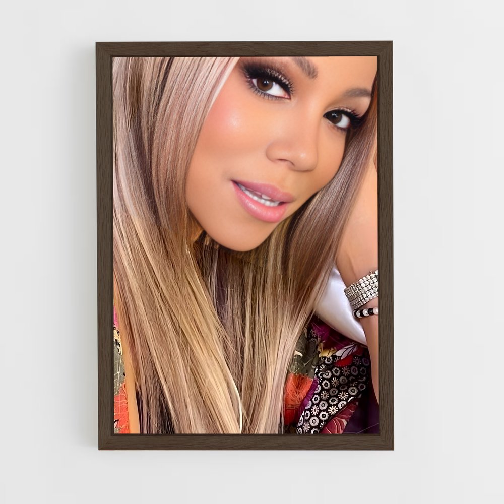 ap-mariah carey-1 cadre Bois foncé