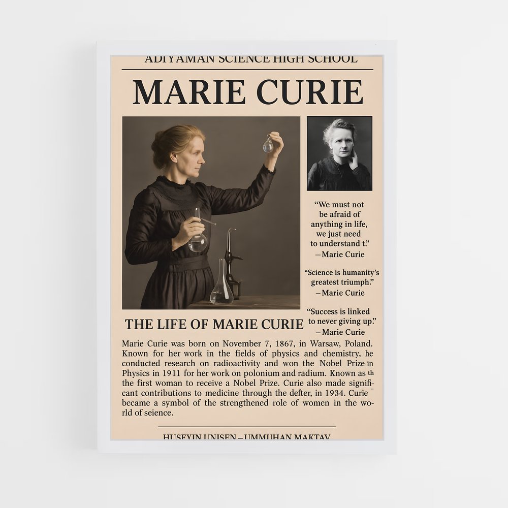 ap-marie curie-3 cadre Blanc