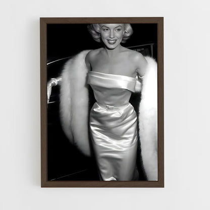 ap-marilyn monroe-4 cadre Bois foncé