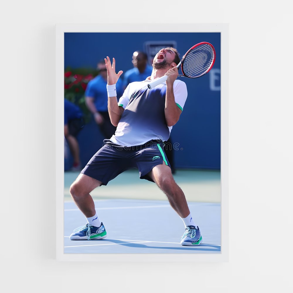 ap-marin cilic-4 cadre Blanc