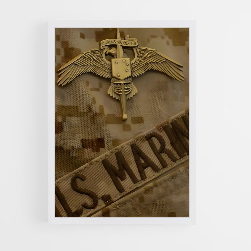 ap-marine corps-4 cadre Blanc