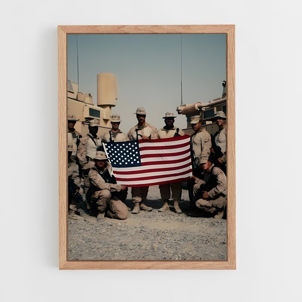 ap-marine corps-6 cadre Bois clair