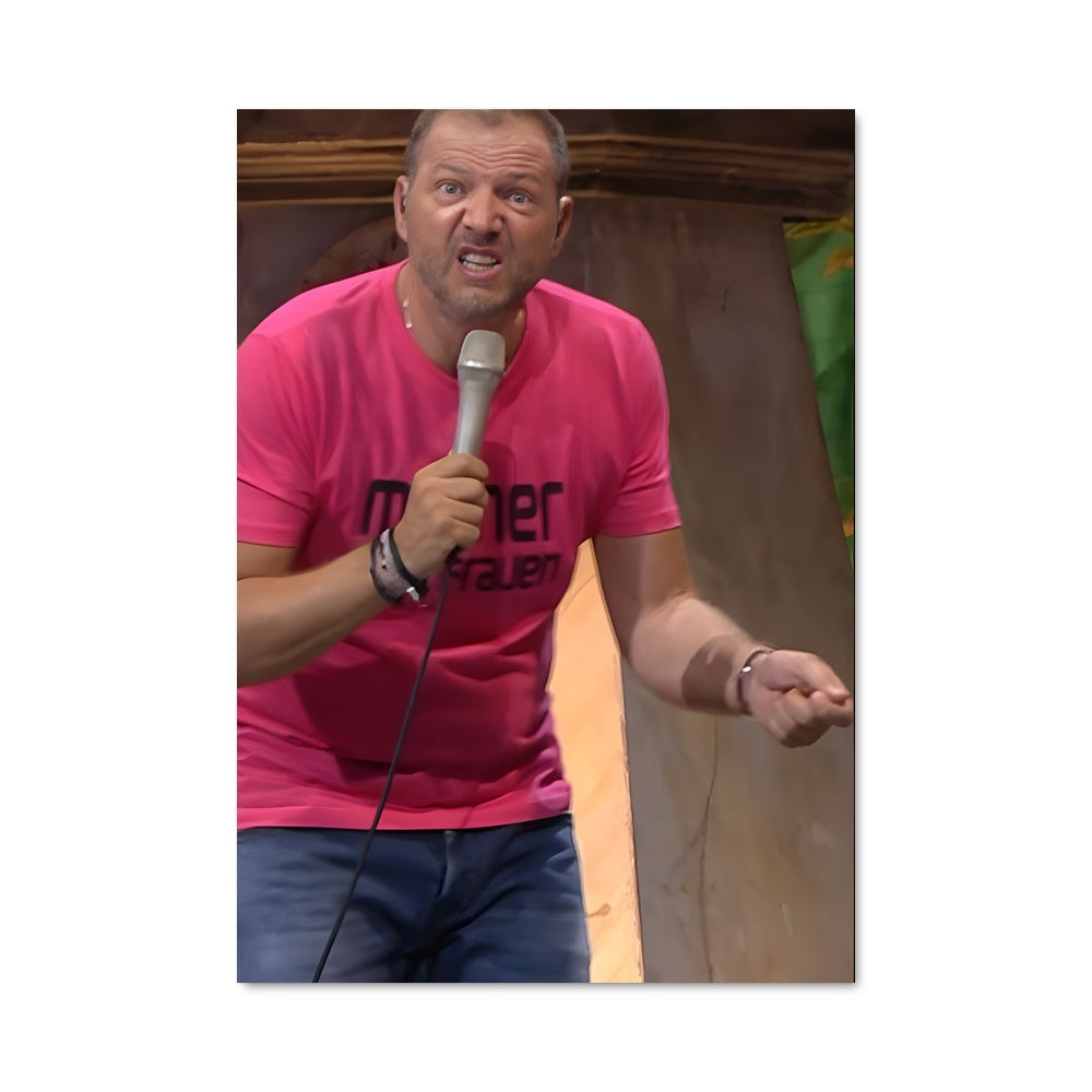 Poster Microphone en Folie