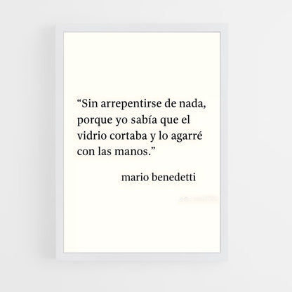 ap-mario benedetti-4 cadre Blanc