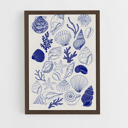 ap-maritime motifs-2 cadre Bois foncé