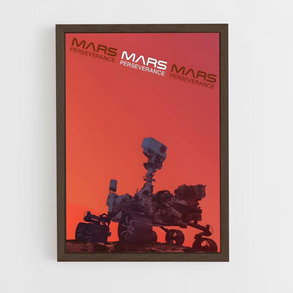 ap-mars rover perseverance-1 cadre Bois foncé