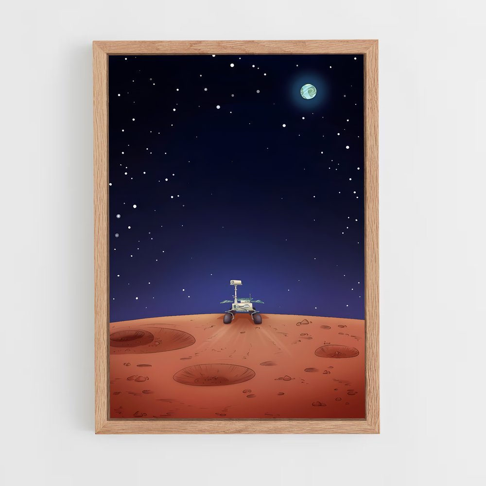 ap-mars rover perseverance-4 cadre Bois clair