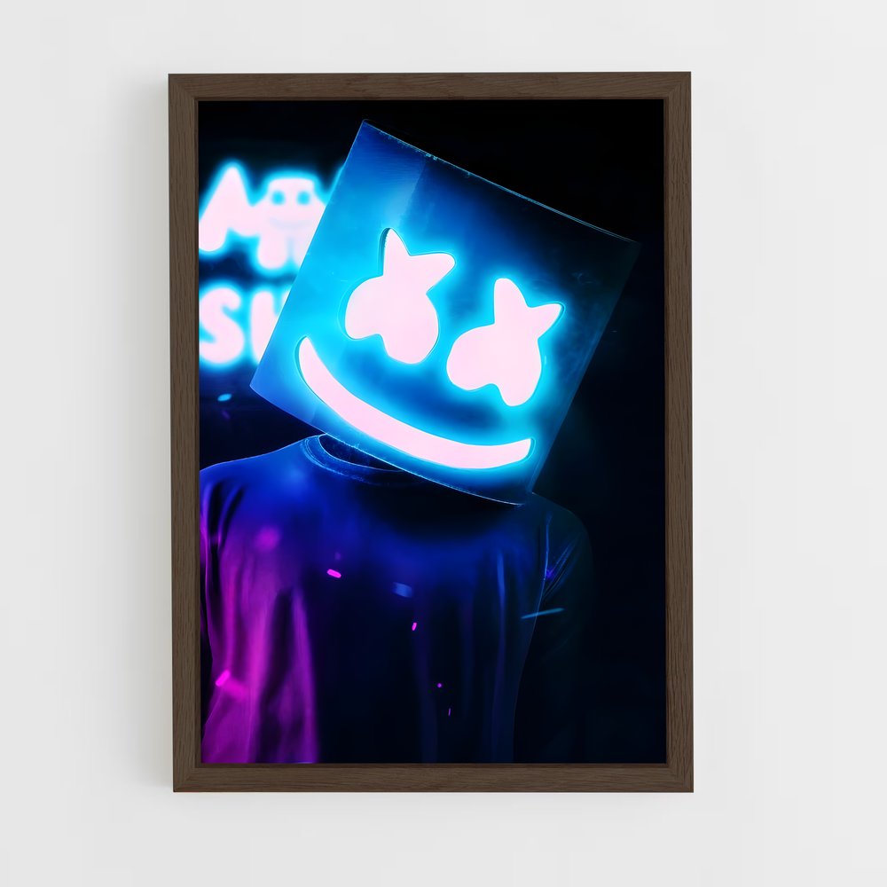 ap-marshmello-4 cadre Bois foncé