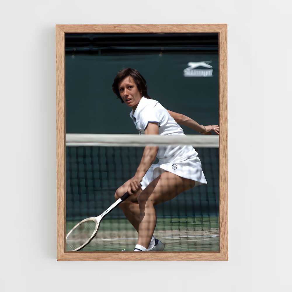 ap-martina navratilova-7 cadre Bois clair