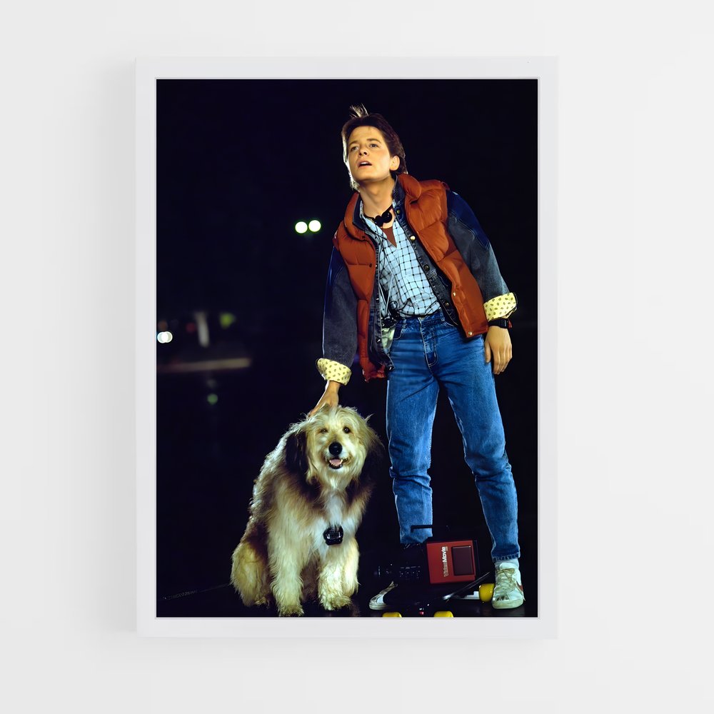 ap-marty mcfly-1 cadre Blanc