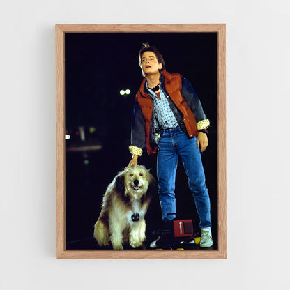 ap-marty mcfly-1 cadre Bois clair