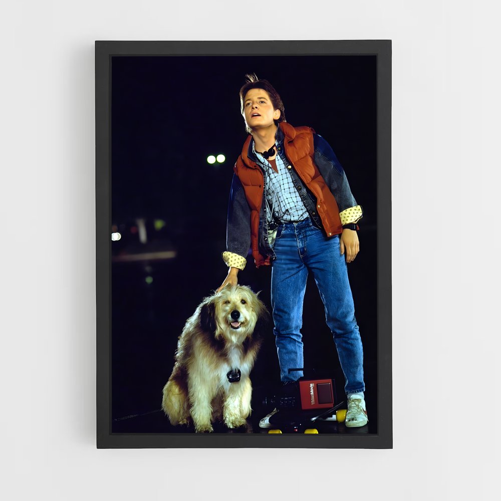 ap-marty mcfly-1 cadre Noir