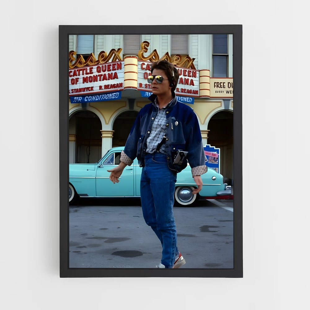 ap-marty mcfly-2 cadre Noir