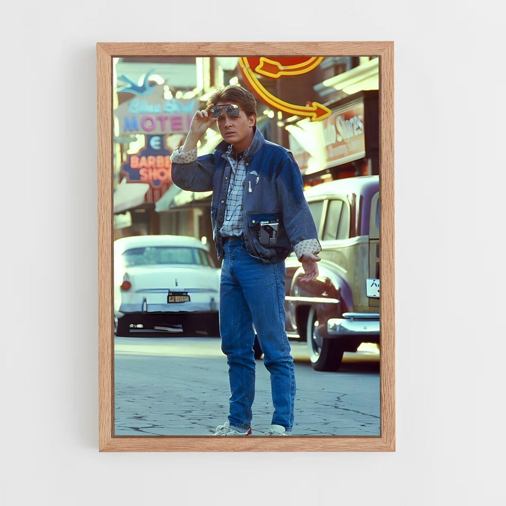 ap-marty mcfly-3 cadre Bois clair