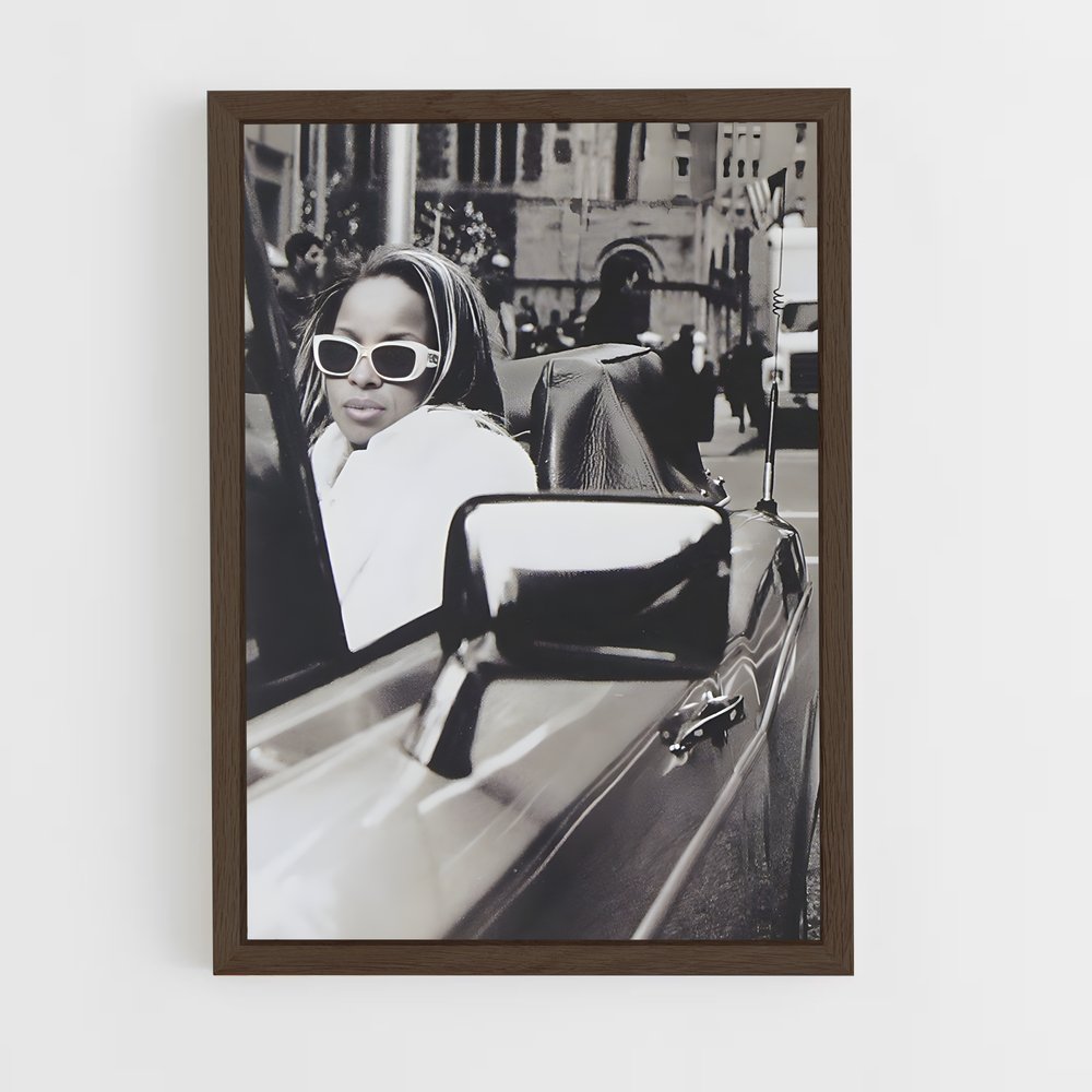 ap-mary j. blige-4 cadre Bois foncé