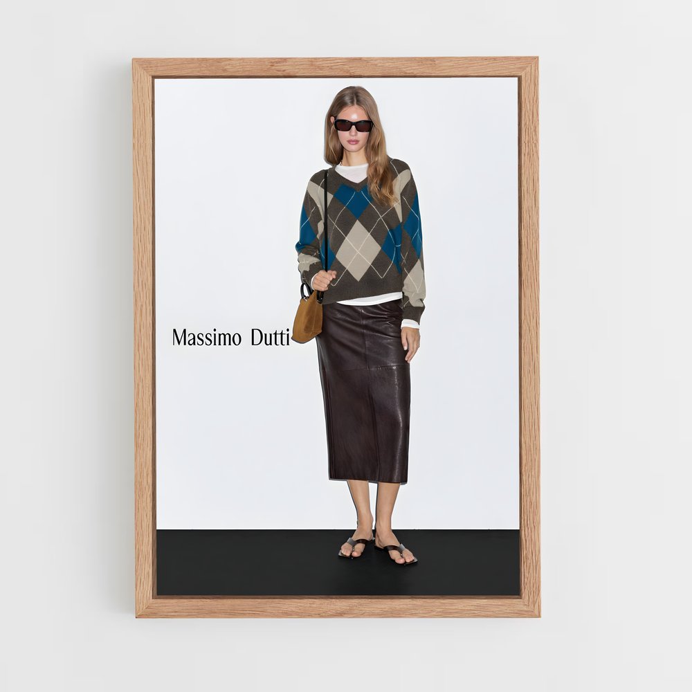 ap-massimo dutti-5 cadre Bois clair