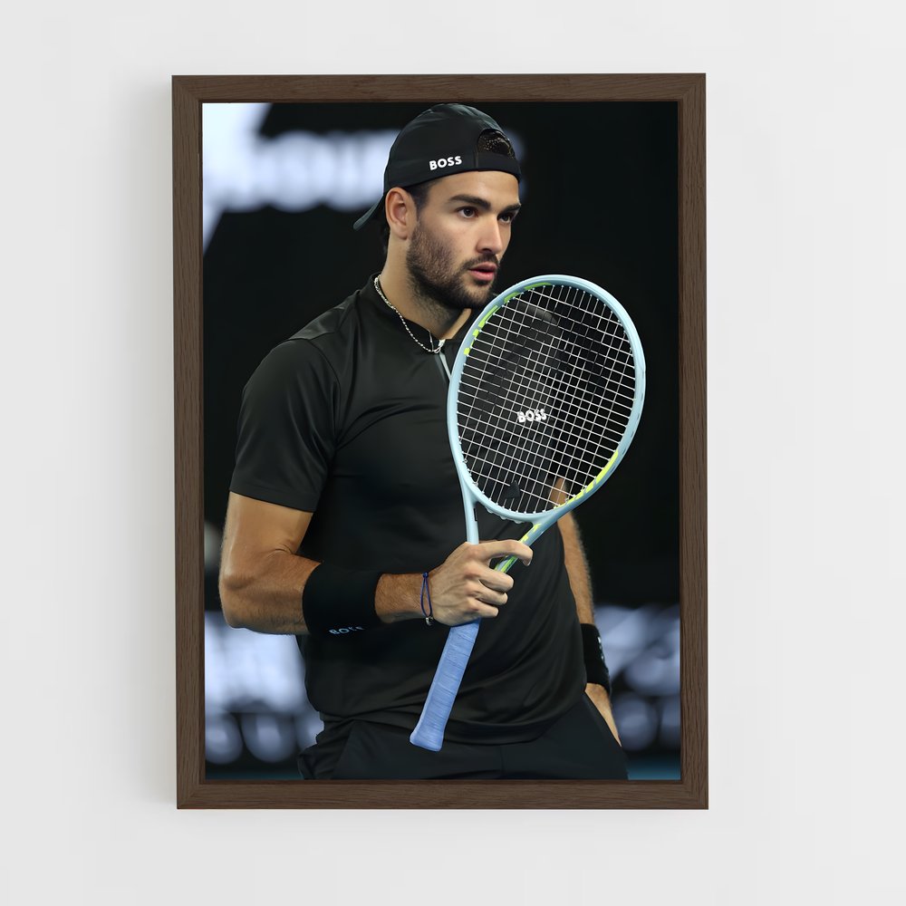 ap-matteo berrettini-1 cadre Bois foncé