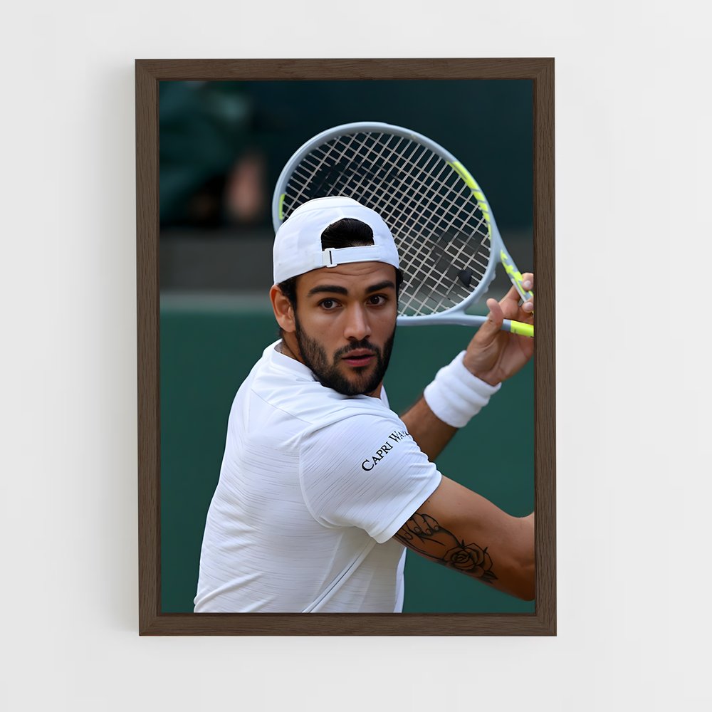 ap-matteo berrettini-2 cadre Bois foncé