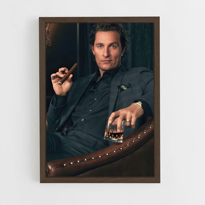 ap-matthew mcconaughey-4 cadre Bois foncé