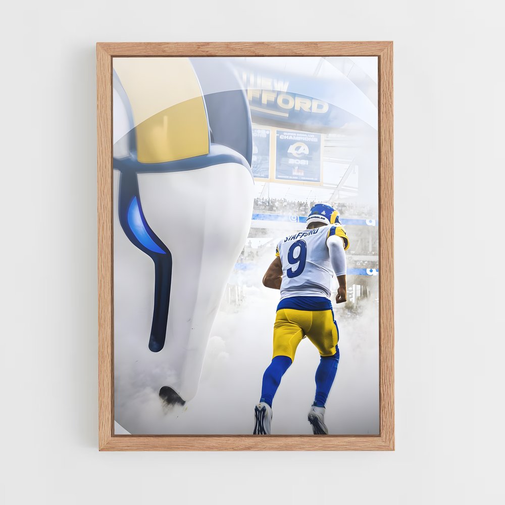 ap-matthew stafford-2 cadre Bois clair