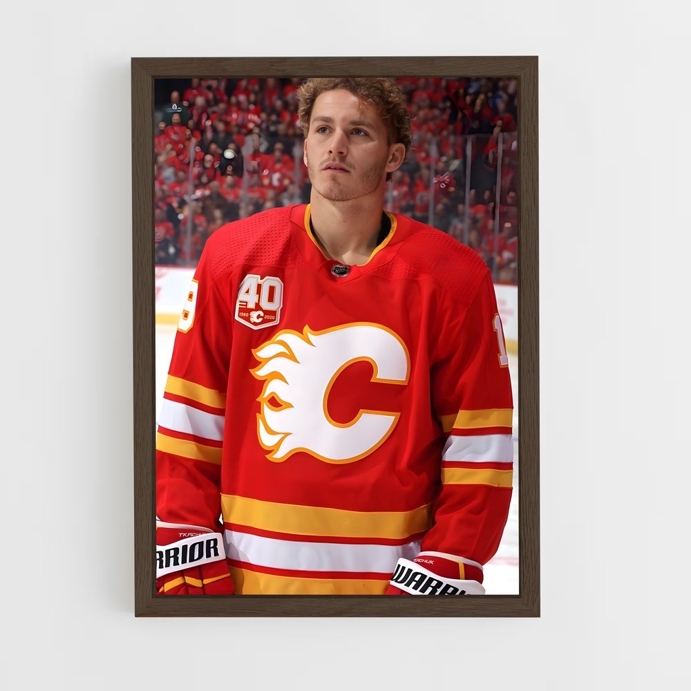 ap-matthew tkachuk-3 cadre Bois foncé