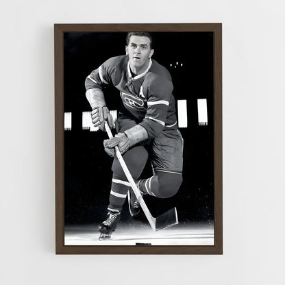 ap-maurice richard-1 cadre Bois foncé
