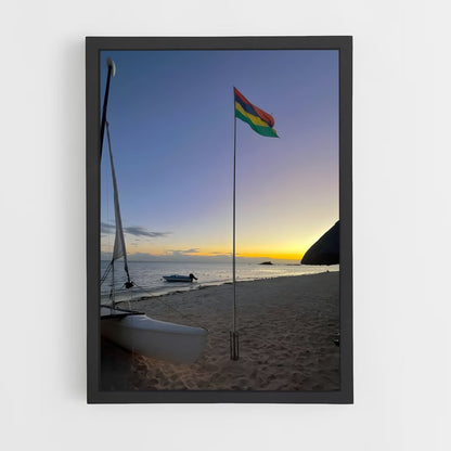 ap-mauritius flag-4 cadre Noir