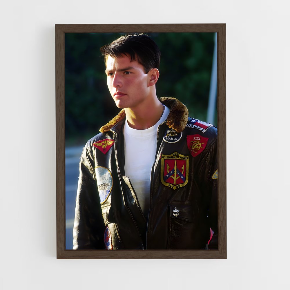ap-maverick top gun-1 cadre Bois foncé