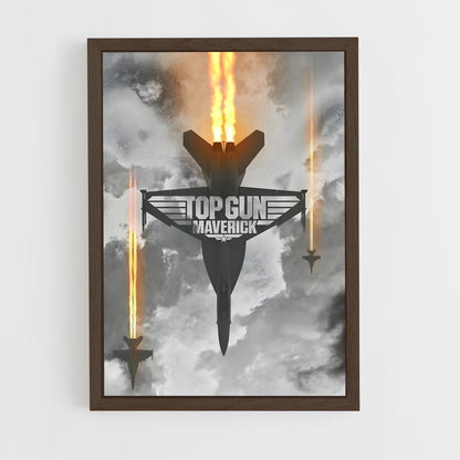 ap-maverick top gun-4 cadre Bois foncé