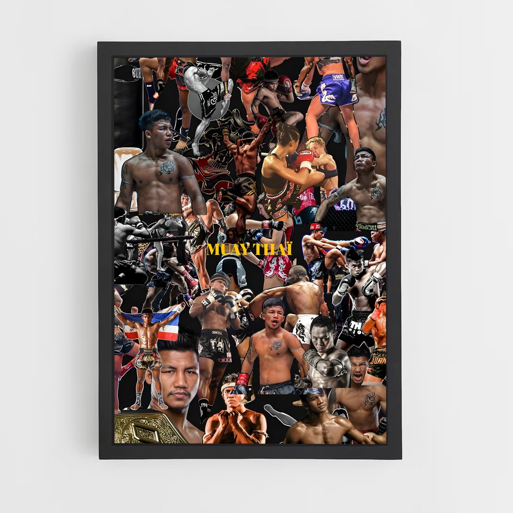 ap-max muay thai-4 cadre Noir